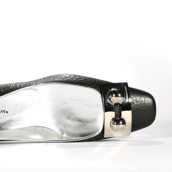 Dolce & Gabbana Women's Black Calf-Skin Leather Slip-On Pumps - Picture 3 of 5